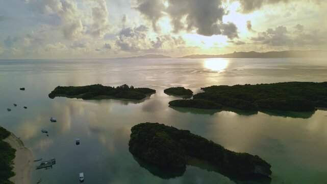 Ishigaki, Japan from the landmark beautiful Kabira Bay
