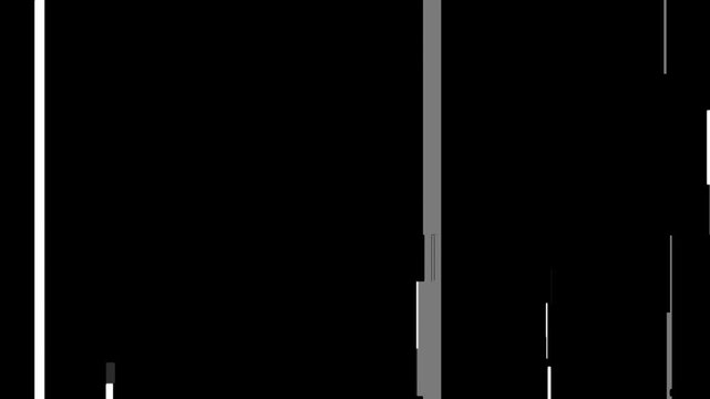 Digital TV Switch On Interference with Analog Signal Distortion and Switch Off TV Static Fade 4K Vintage Broadcast Interference Background