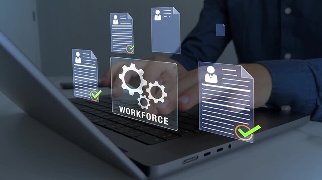 Business workforce working on strategy and planning in a corporate setting. Team cooperation, management and innovation supporting productivity and sustainable growth.
