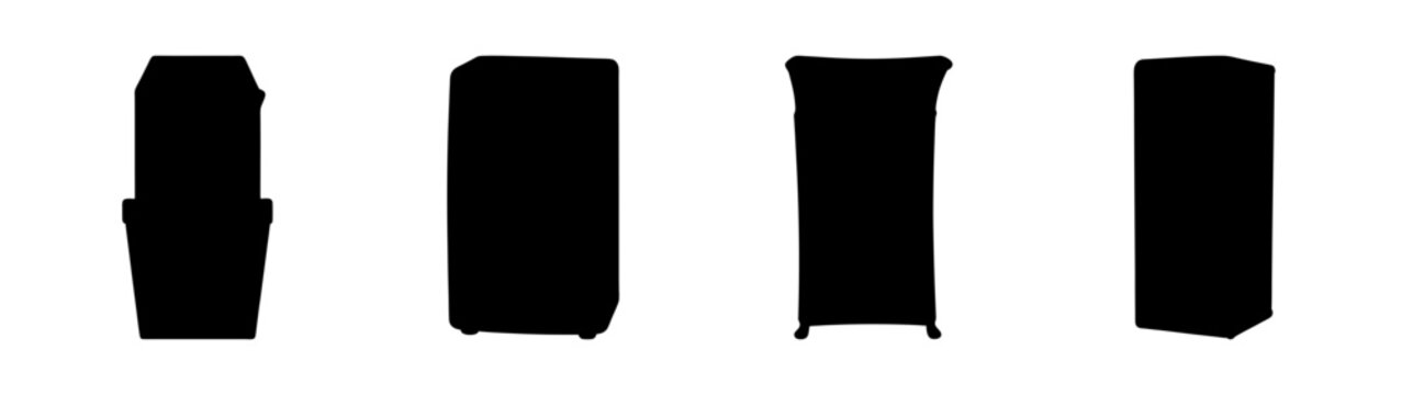 Ice cubes vector illustration, frozen blocks flat design