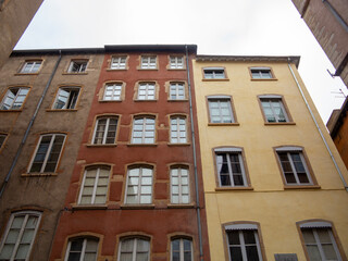 Obraz premium Old district of Vieux-Lyon - Lyon - Rhone -Auvergne-Rhone-Alpes - France