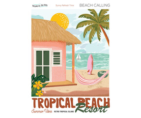 Endless summer artwork. Miami, california, hawaii, aloha surf typography for t shirt. Beach paradise resort. Enjoy holiday at dream paradise resort t-shirt design. Summer vibes long beach hand draw. © riaz