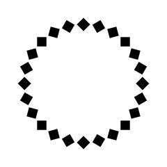 Circle made of squares icon