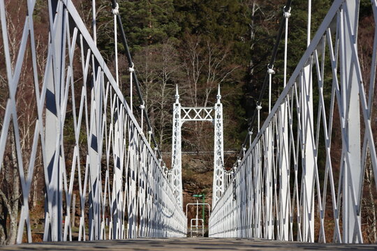 Cambus o' May suspension bridge, Ballater, Aberdeenshire