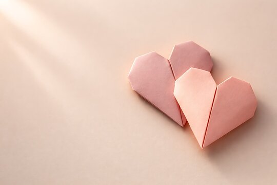 Sharing generosity selfless giving spirit expressed through folded paper hearts united together symbolizing kindness empathy and compassionate connection