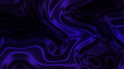 Blue and purple gradient abstract background featuring smooth liquid glass waves and glossy distortion. Futuristic modern texture perfect for tech visuals and luxury branding.