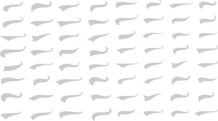 Fototapeta premium Serif Graphics: An eye-catching arrangement of serifs in various forms, offering versatility for digital design and typography projects. 