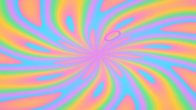 Exploring a Colorful Abstract Motion Scene in Bright Hypnotic Swirls