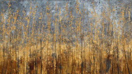 Abstract textured background with golden yellow details