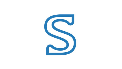 Blue letter S