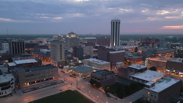 Springfield, Illinois, USA Downtown City Skyline