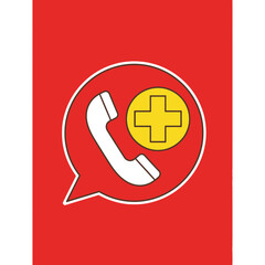 Obraz premium Emergency Assistance Via Digital Communication: Modern Healthcare Solutions Conceptualized Visually
