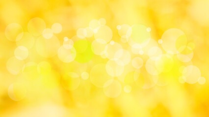 Soft golden yellow bokeh background with blurred light circles and copy space © Arjun Naja Ismail