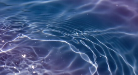 Obraz premium Close-up of rippling water with sunlight reflections