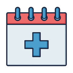 Fototapeta premium Medical Calendar Icon