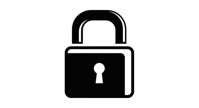 Padlock with keyhole security device.