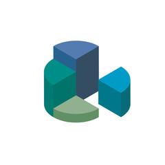 Obraz premium Illustration of graphic and. Chart For business 