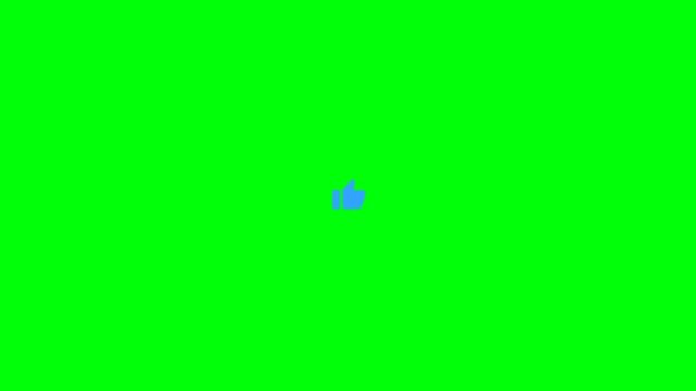 Like icon on green background