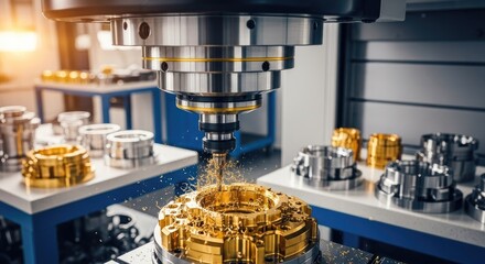Cnc machine milling precision component manufacturing process