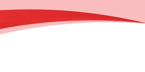 Red Wave on White Background modern white and red Abstract background