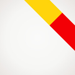 Corner slanted ribbon flag of Naples for a top right area of a page.