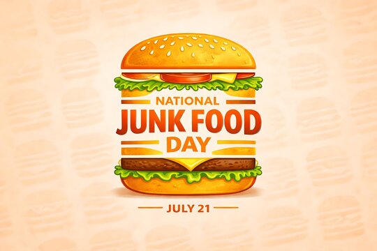 Celebrating national junk food day with a tasty burger