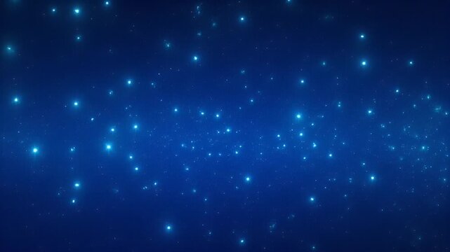 A captivating blue space background showcasing a multitude of twinkling, shining stars