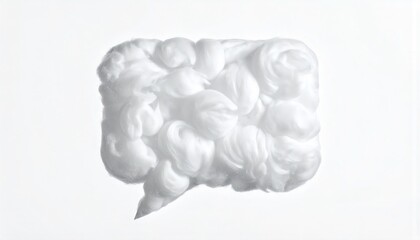 雲のような吹き出し背景