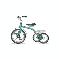 Fototapeta premium Child s Bicycle for Kids Kids Ride On Bicycle with Training Wheels