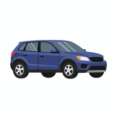 Obraz premium Blue SUV Vehicle Illustration