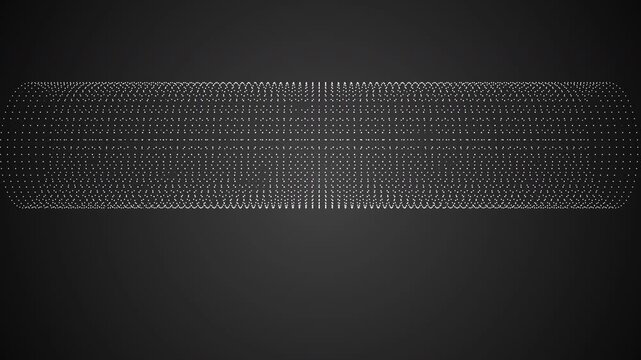 Deep Space Gradient Background with Horizontal Axis Rotating Cylindrical Light Particles