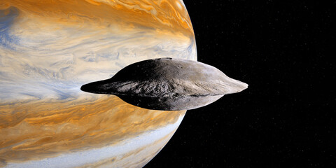 Adrastea Jupiter Moon - Adrastea is the second smallest and second innermost moon of Jupiter. © Catmando