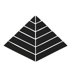 Modern Abstract Architecture Icons Set &ndash; Pyramid, Sphere, Cube and Arch Silhouettes