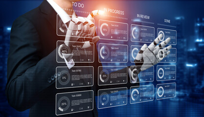 AI improves kanban dashboard for task management by optimizing priorities, tracking team progress,...