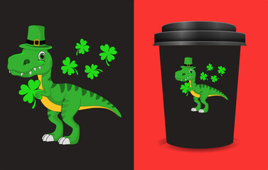 St_Pat_Trex_Dino_St_Patricks_Day_66_positioned © teecool