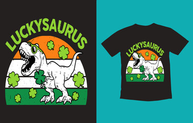 St_Pat_Trex_Dino_St_Patricks_Day_70_positioned © teecool