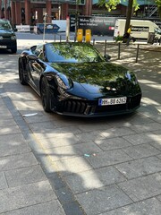 Naklejka premium Hamburg, Germany March 1, 2026 Porsche 911 Carrera 4 GTS