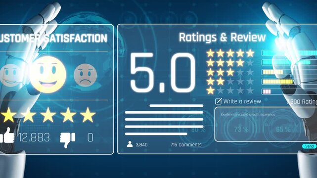 AI assistant analyzes customer reviews and feedback, detects satisfaction trends, and provides smart recommendations for service improvement. Marrow