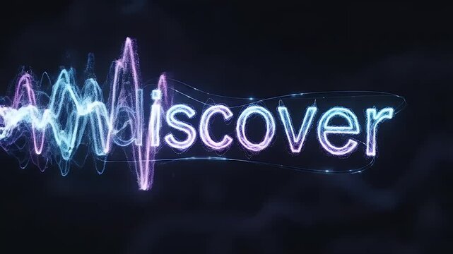 discover chalk typography on dark background - wordmark lettering