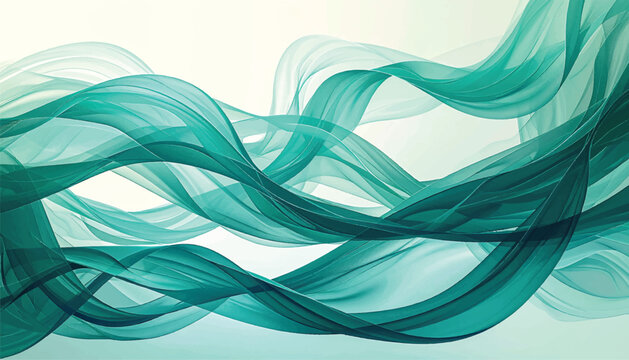 Abstract Flowing Ribbon Pattern Inspired by Root Structures - Continuous Ribbon Weaving Illustration
