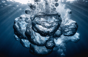 Underwater Bubble Heart