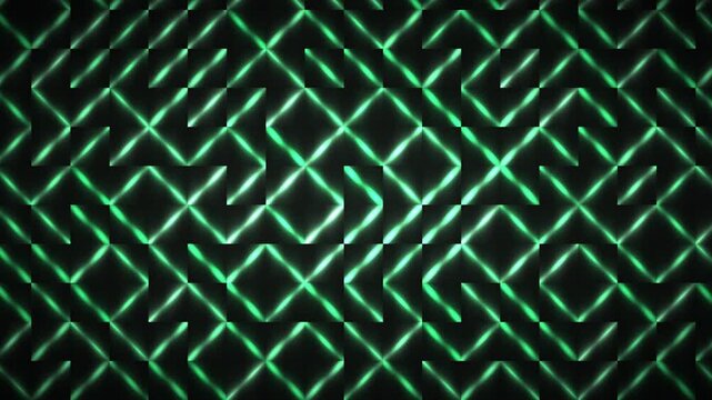 A vibrant green neon maze pattern on a black background, creating a complex and abstract design. Perfect for graphic resources, presentations, and digital backgrounds.