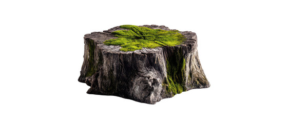 Tree Stump on transparent background