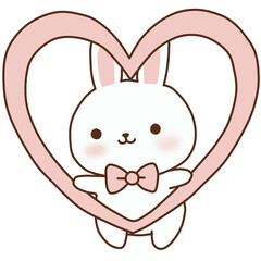 하트들고 있는 토끼 © Narang_Gring