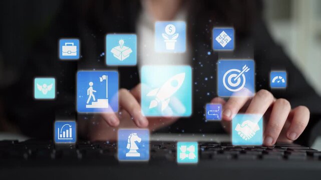 Startup launch and business growth concept, rocket symbolism, entrepreneurship, startup innovation, and early-stage success strategies for new business development and expansion. Funnel