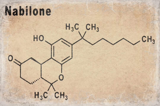 Nabilone synthetic cannabinoid, Structural chemical formula