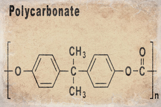 Polycarbonate PC Lexan, Structural chemical formula