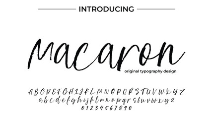 Macaron - Elegant Script Font for Smooth Handwritten Design and Creative Typography