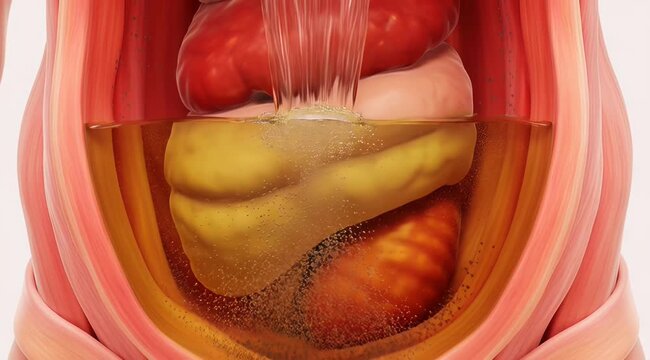 Kidney Cross Section Renal Pelvis Vascular Tissue Macro View