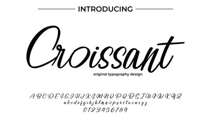 Croissant - Elegant Script Font for Smooth Handwritten Design and Creative Typography